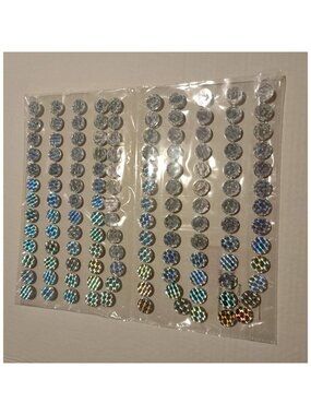 Adhesive Iridescent Gemstones 13mm 130 Pieces By Horizon Group USA For Crafts